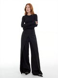 High Waist Split Wide Leg Trousers