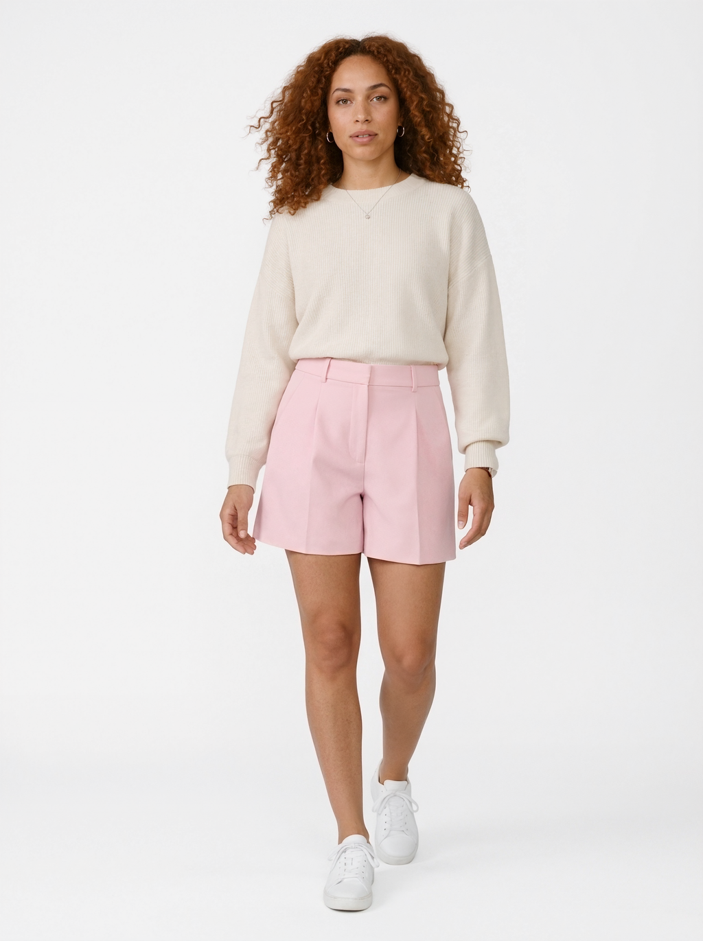 High Waisted Tailored Shorts