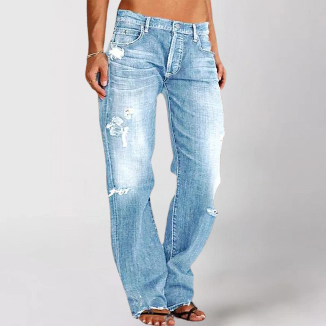 High Waist Slim Jeans