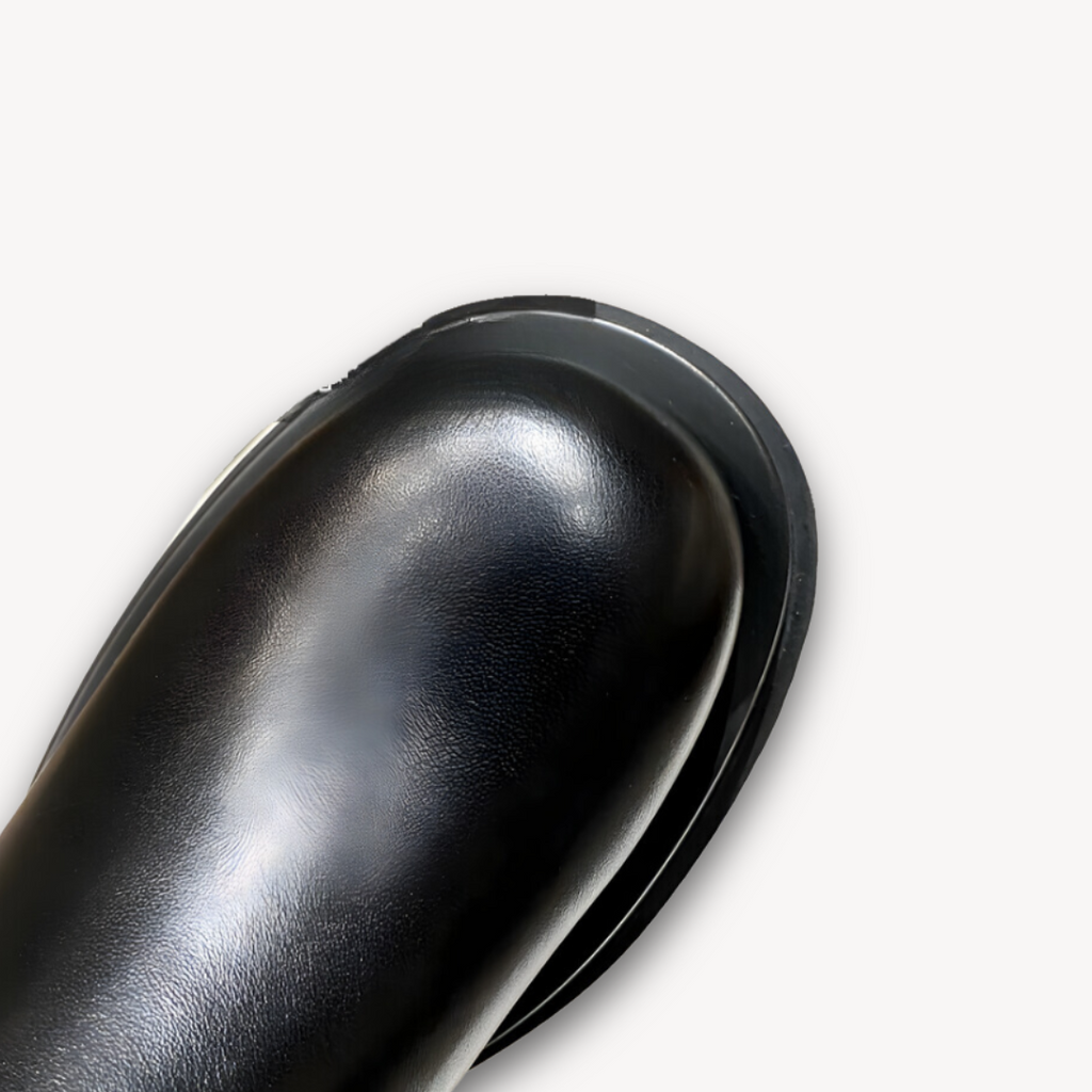 Black Chunky Sole Chelsea Boots