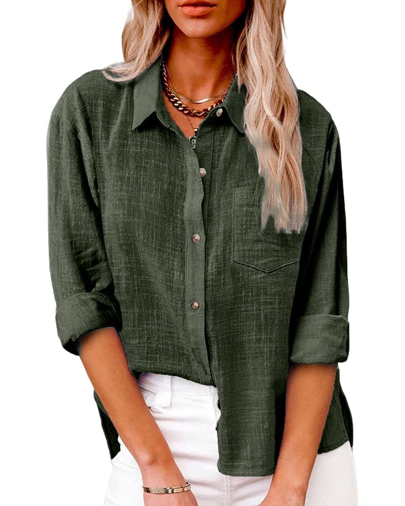 Relaxed Long Sleeve Blouse