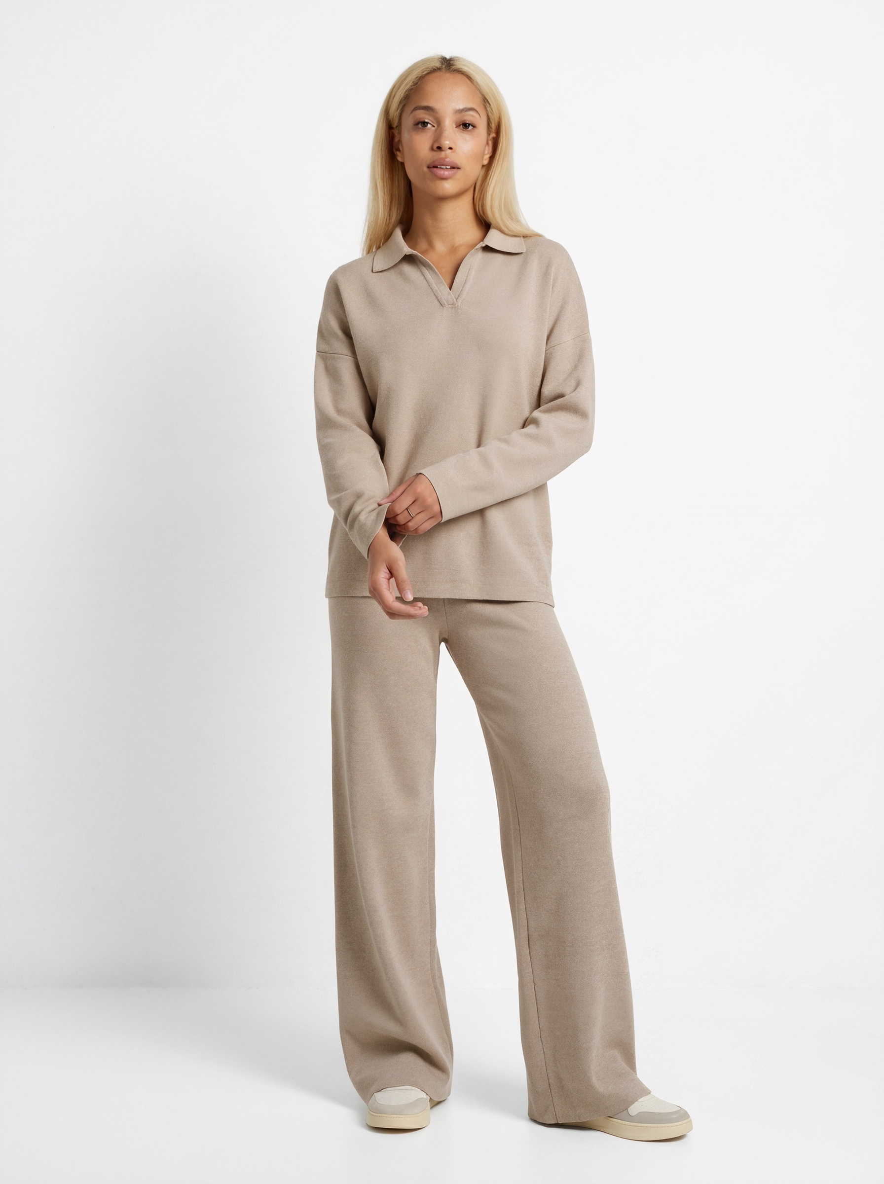 Collared Knit Set