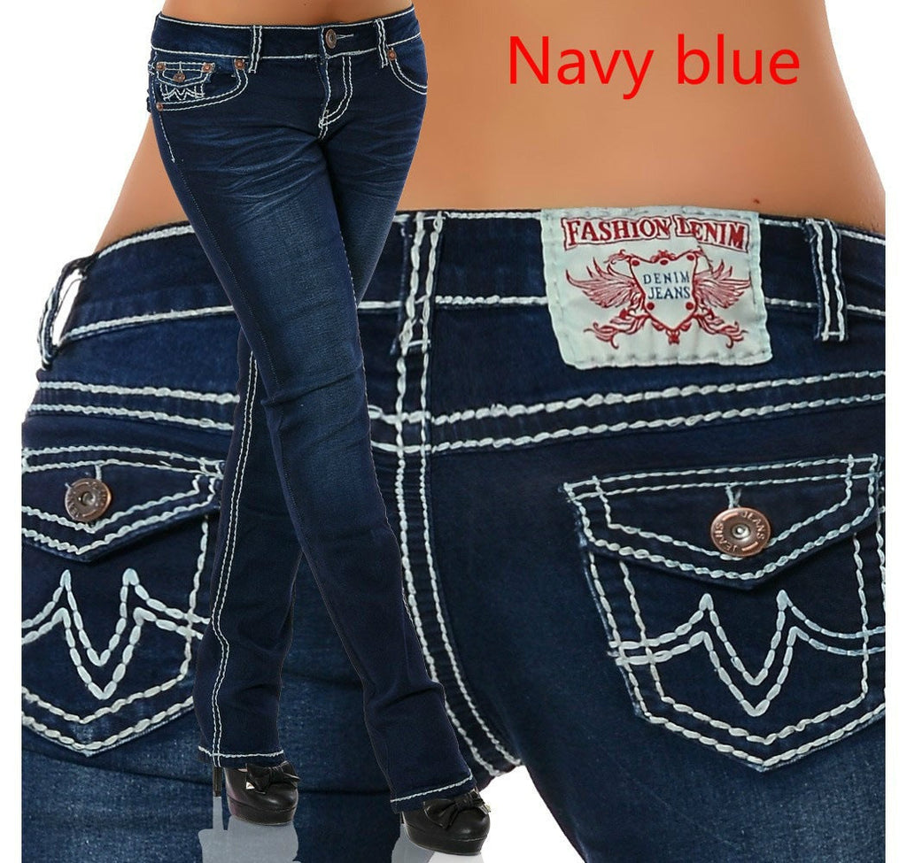 High Waist Stretch Bootcut Jeans