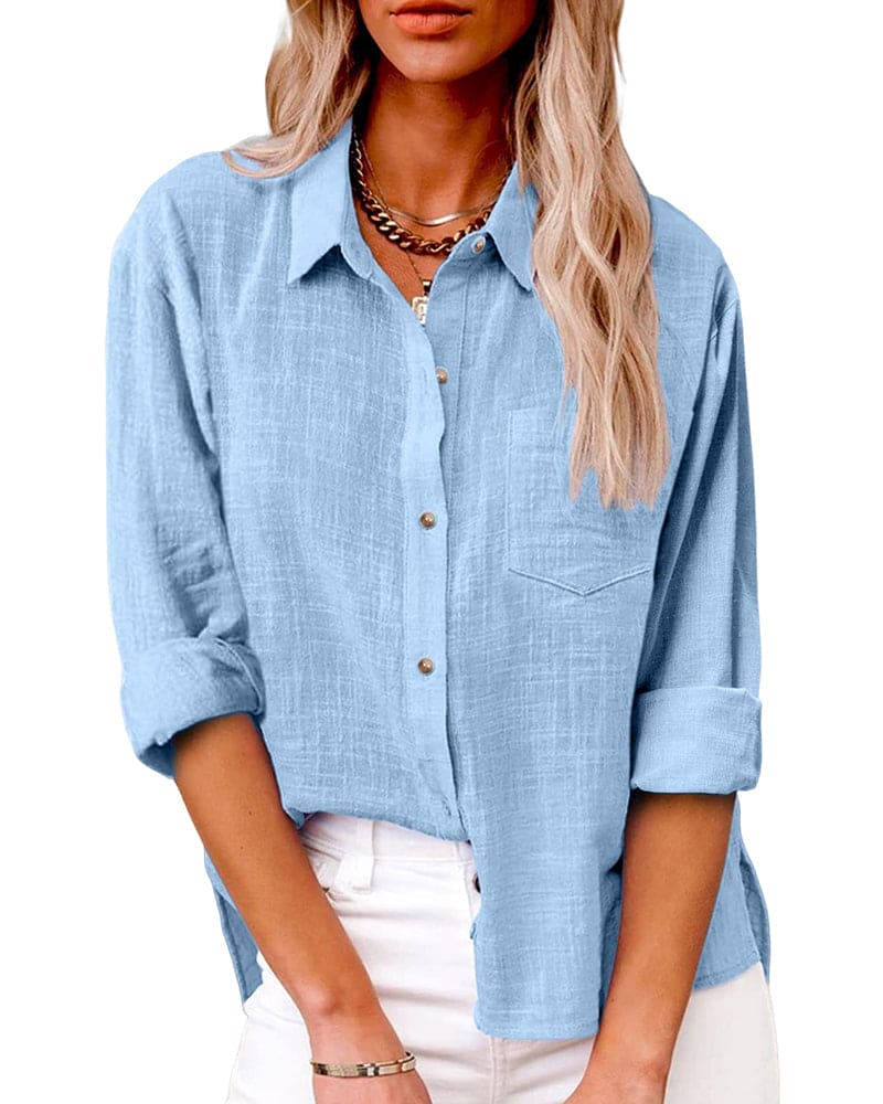 Relaxed Long Sleeve Blouse