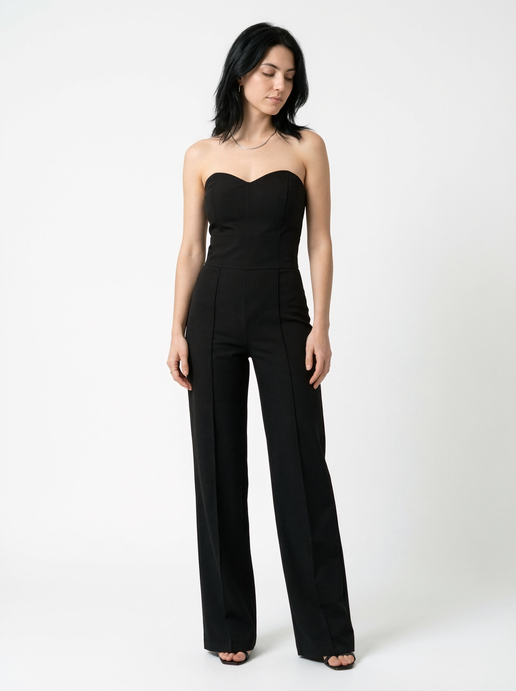Strapless Wide Leg Jumpsuit