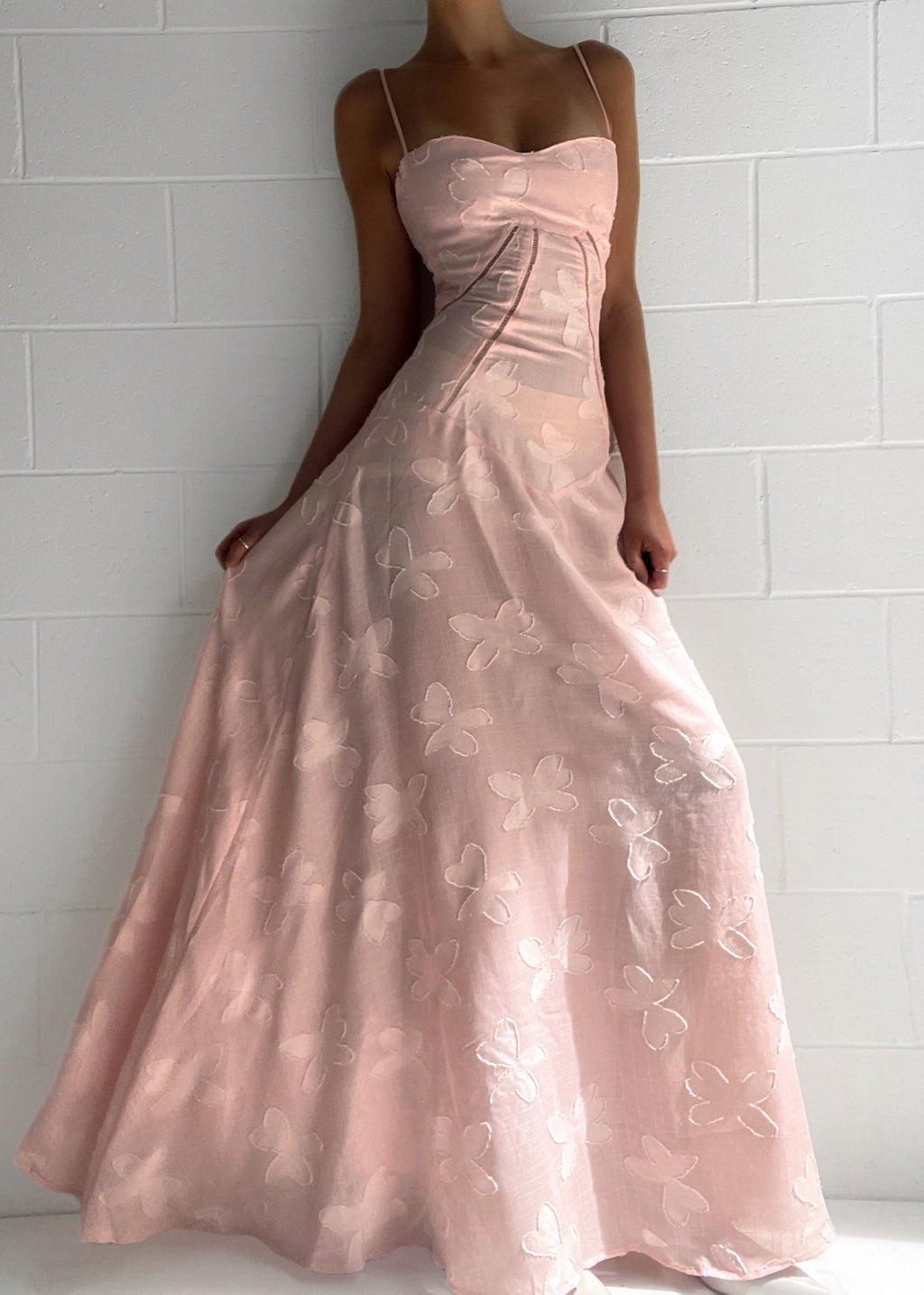 Jacquard Corset Maxi Dress