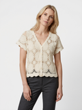 Floral Crochet Knit Cardigan