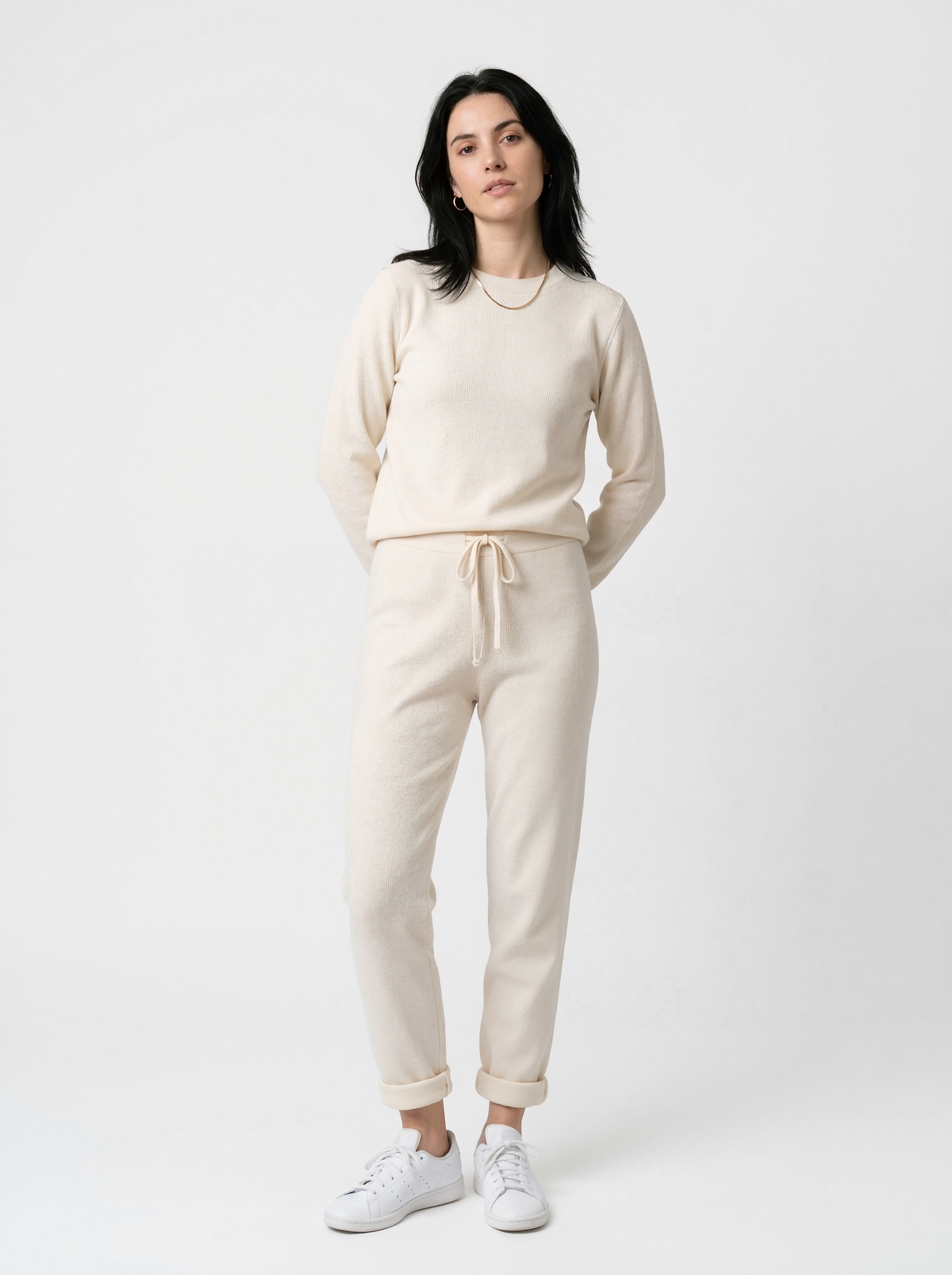 Casual Ribbed Jogger Set