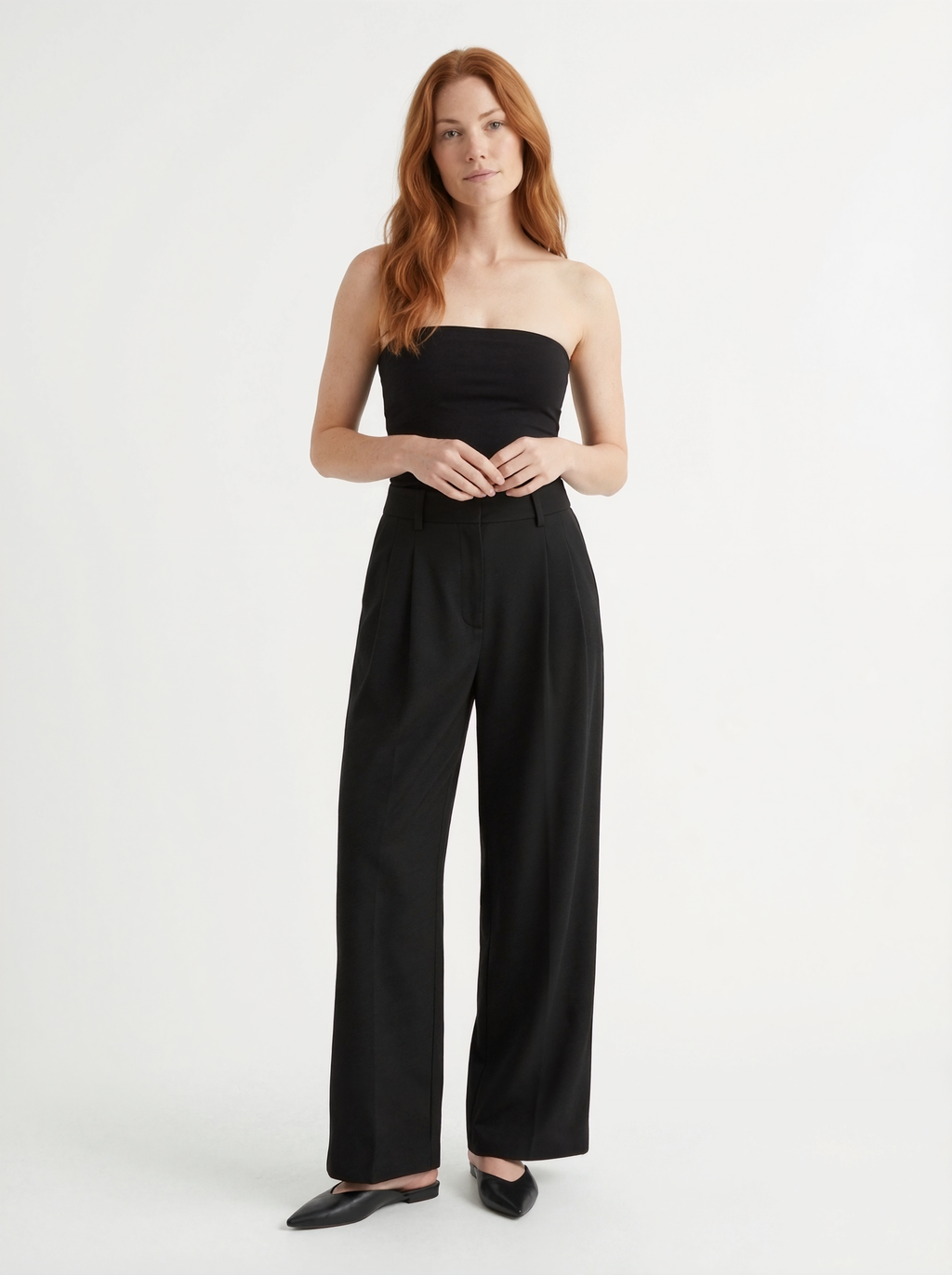 High Waist Palazzo Trousers