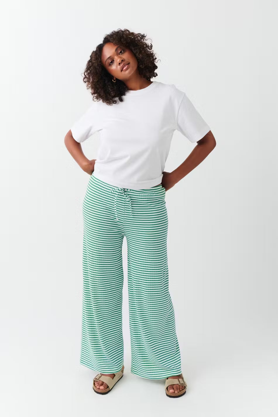 Low Rise Striped Lounge Trousers