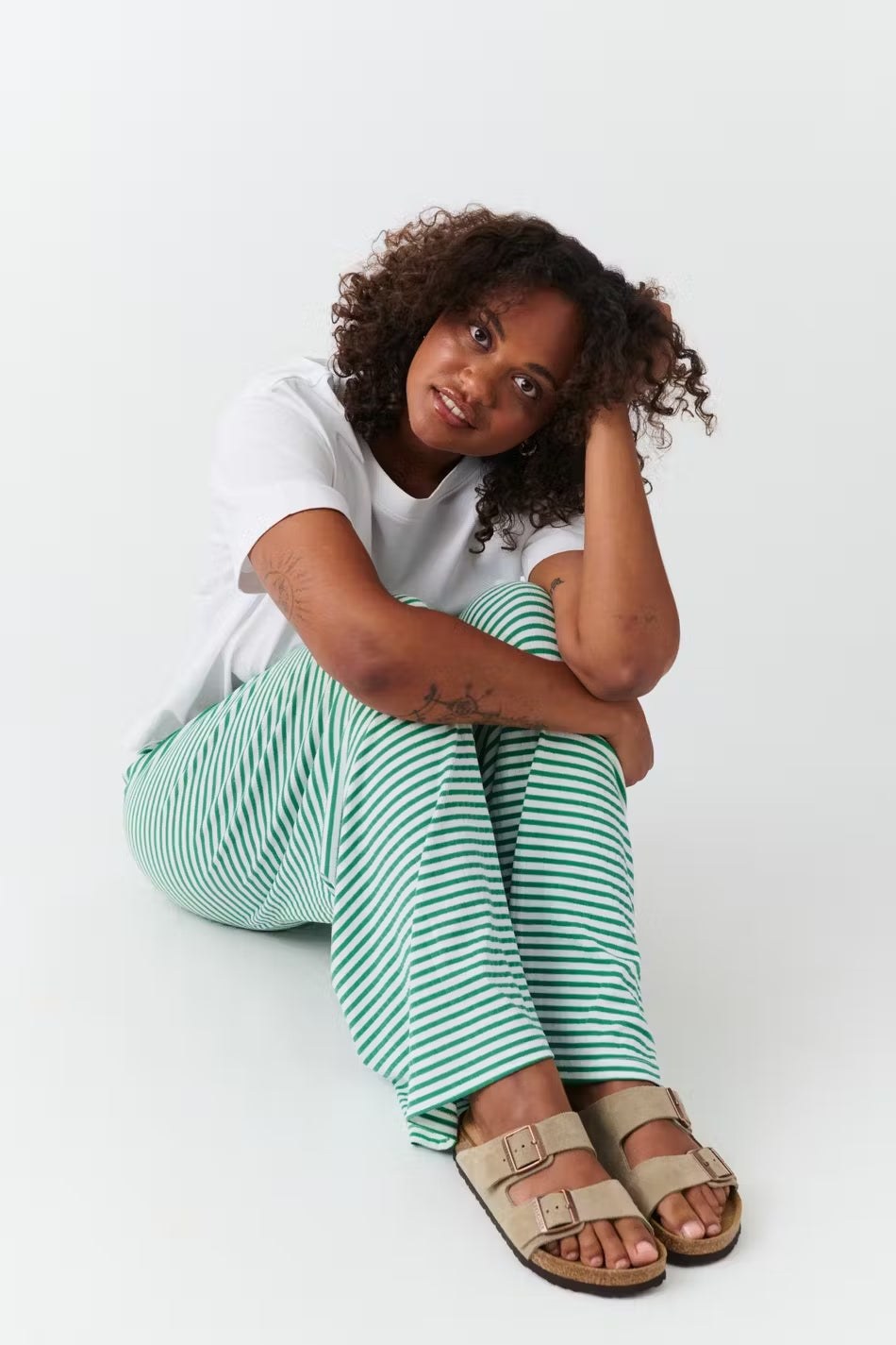 Low Rise Striped Lounge Trousers