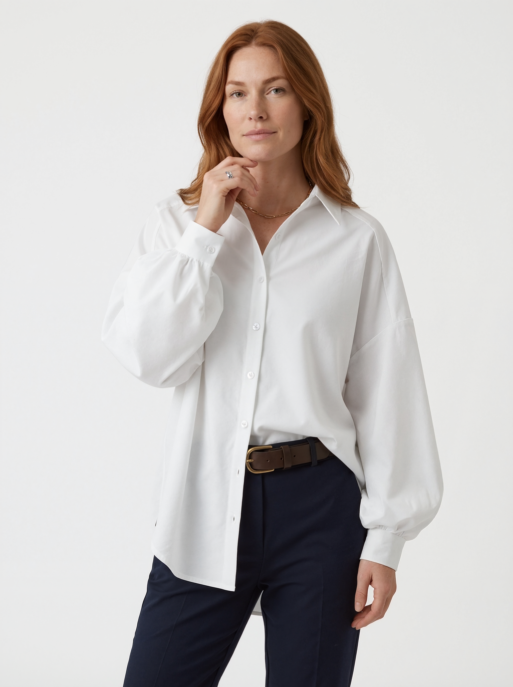 Oversized Long Sleeve Blouse