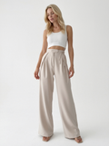 High Waist Wide Leg Trousers