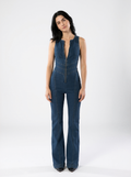 Denim Slim Fit Jumpsuit