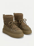 Sherpa Platform Ankle Boots