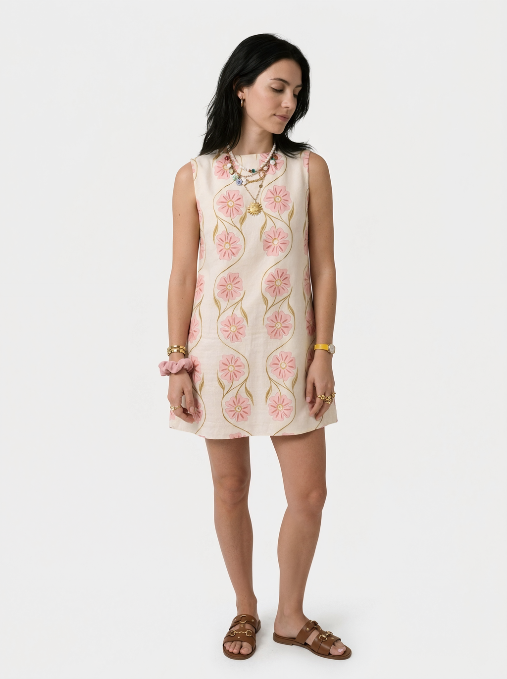 Floral Print A-Line Mini Dress