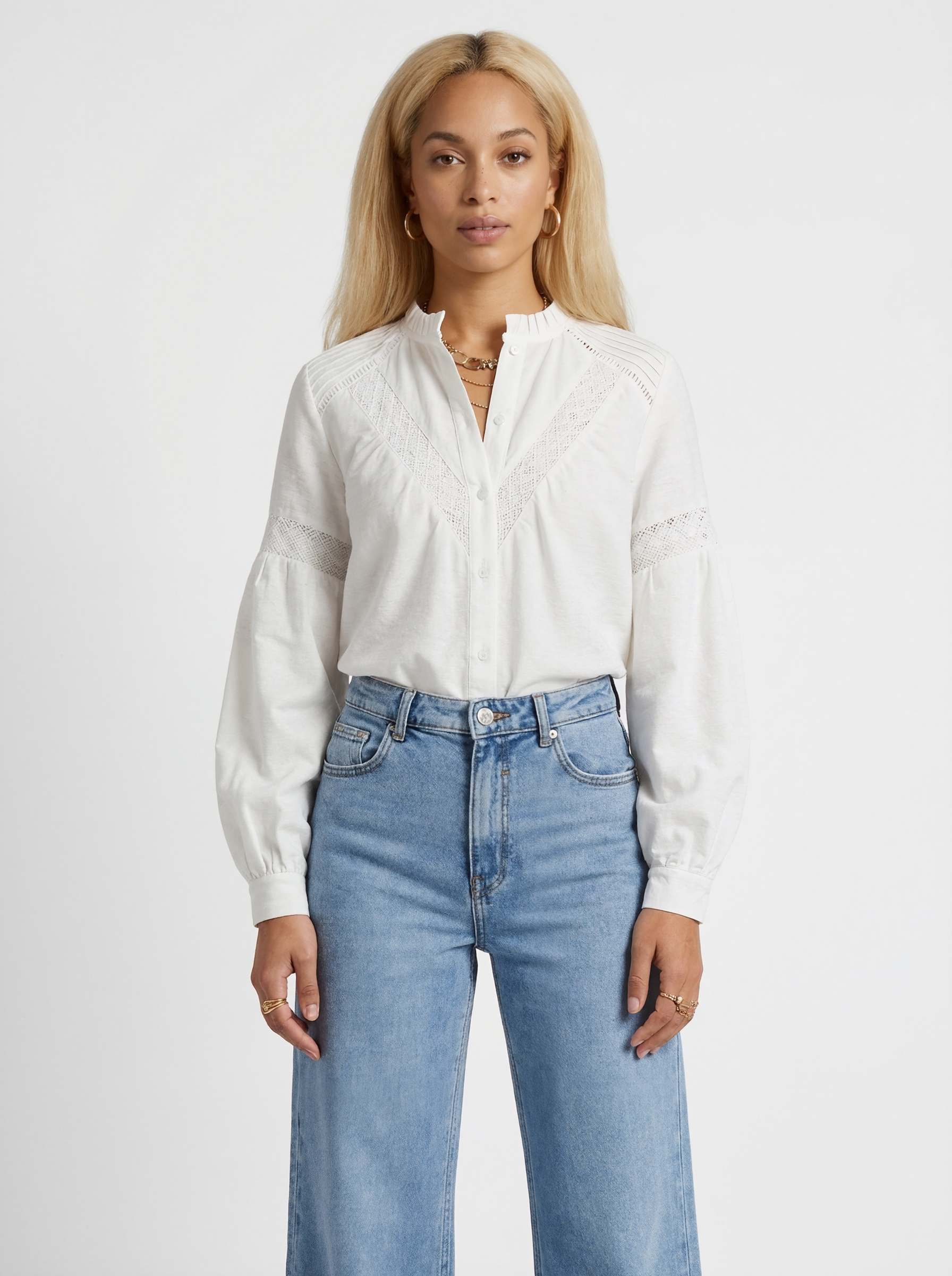 Textured Lace Blouse