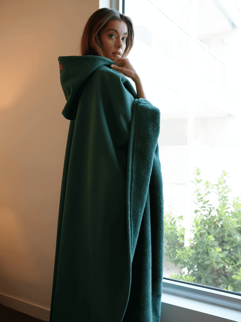 Oversized Hooded Wearable Blanket