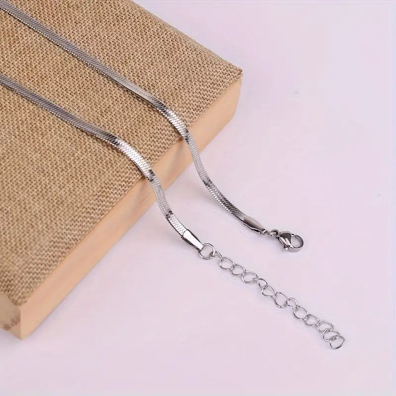 Gold Herringbone Necklace