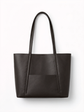 Structured Work Tote Shoulder Bag