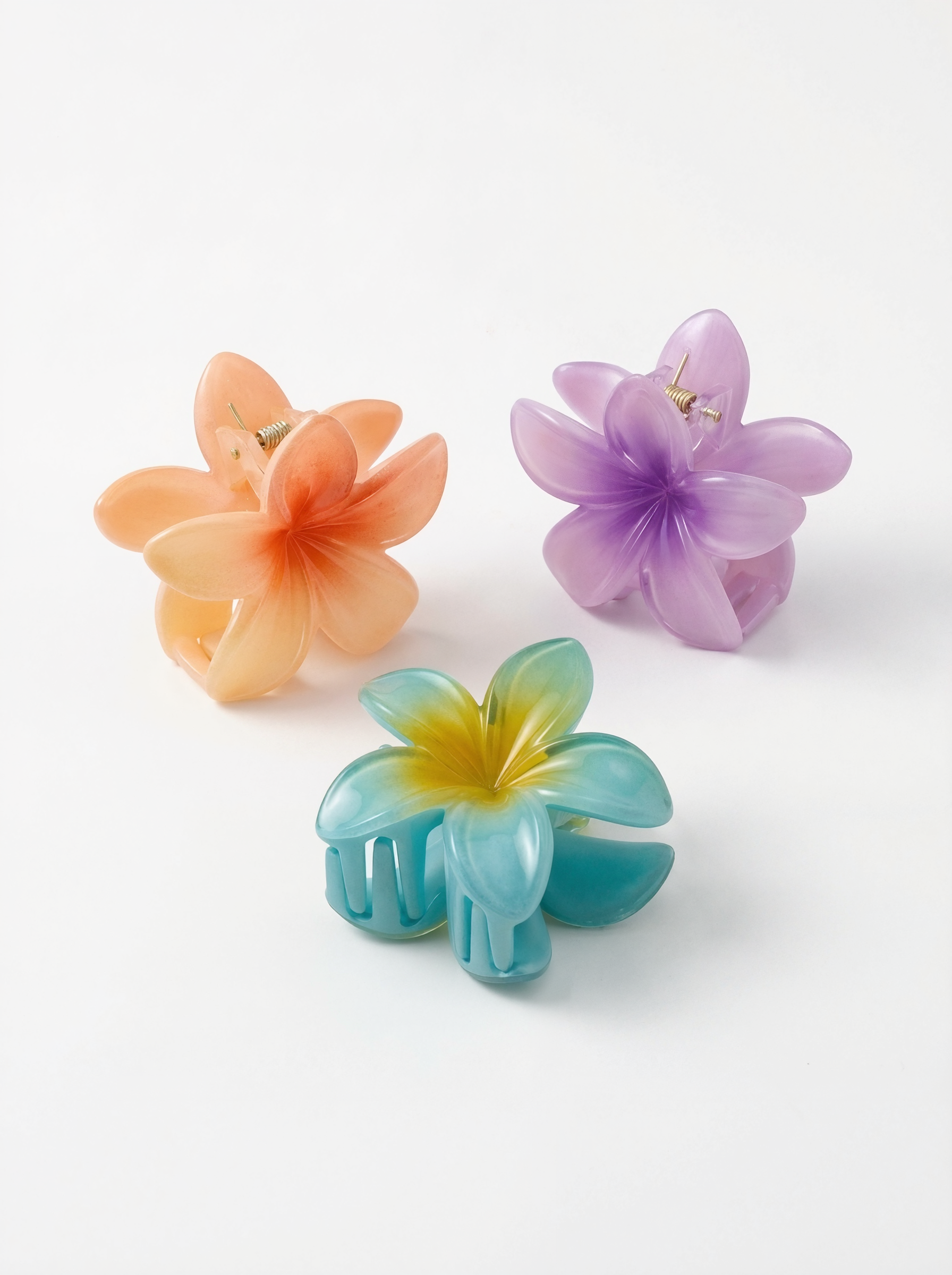 Plumeria Strong Grip Claw Clip