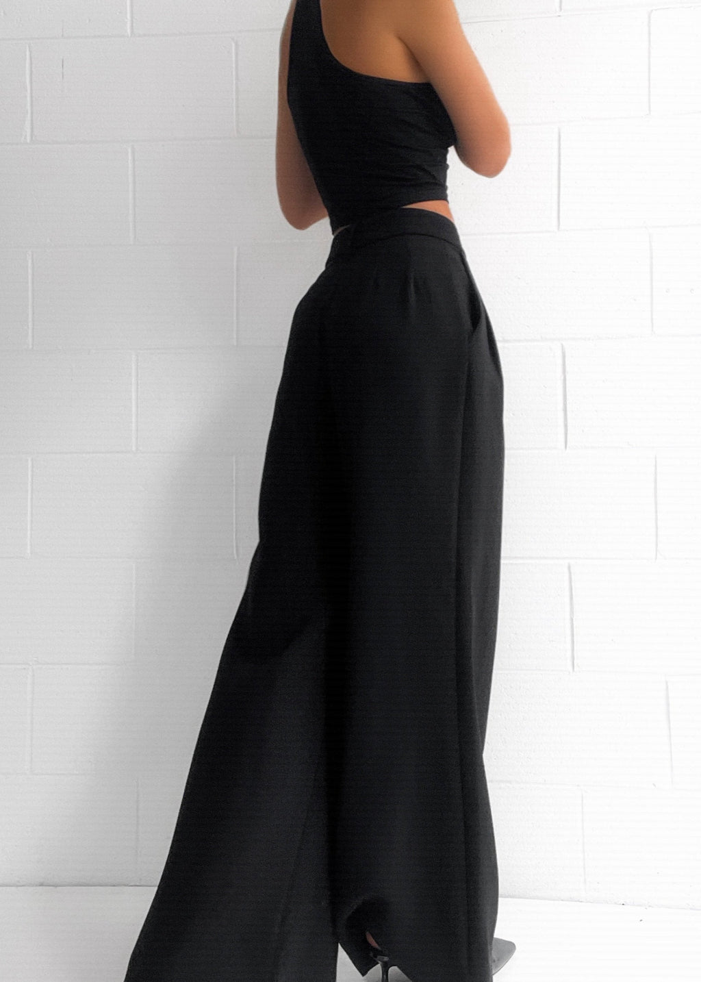 High Waist Palazzo Trousers