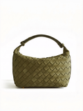 Woven Top Handle Shoulder Bag