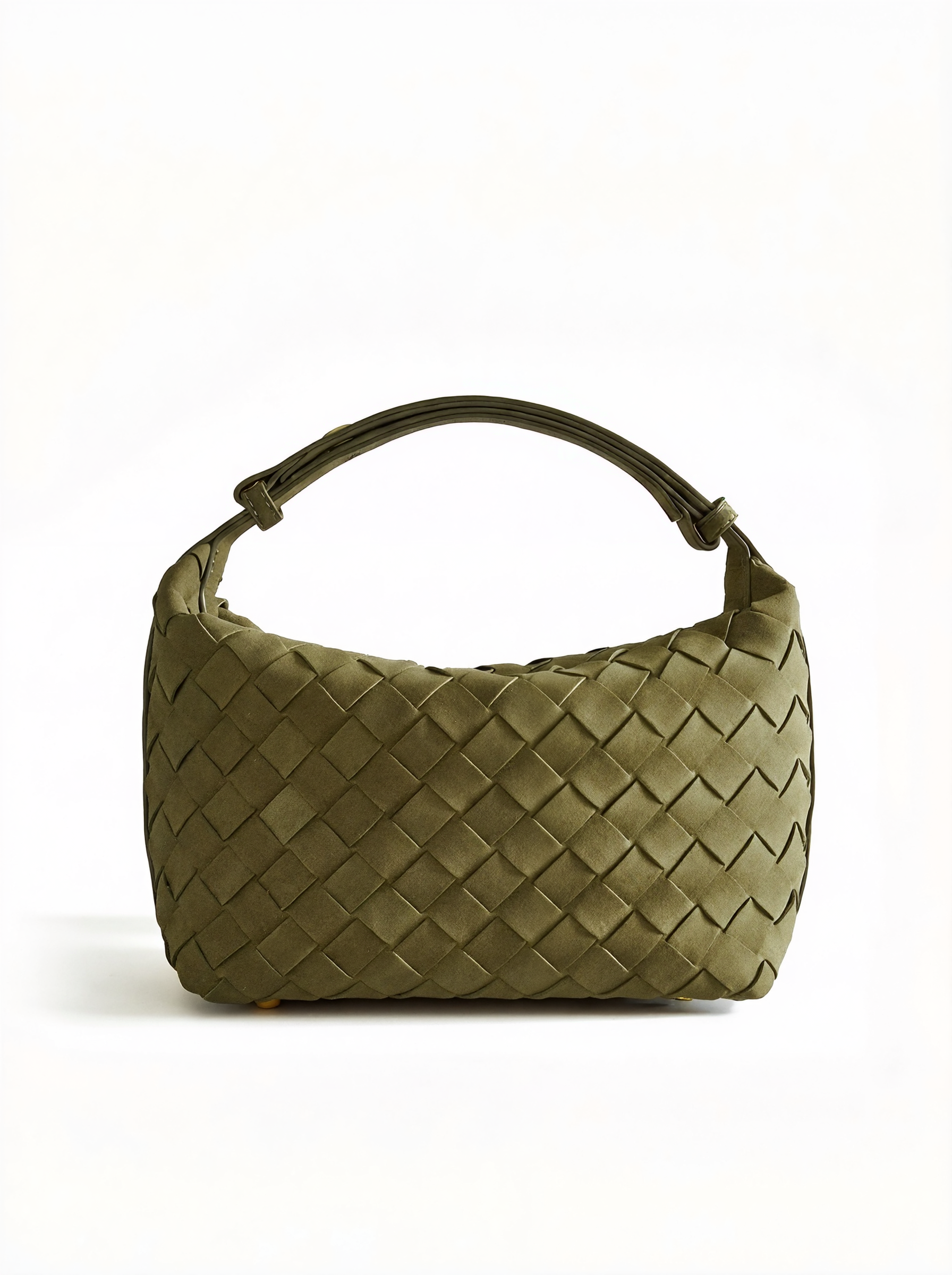 Woven Top Handle Shoulder Bag