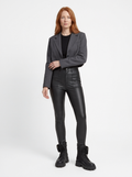 Faux Leather Slim Fit Trousers