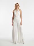 Wide Leg V-Neck Jumpsuit