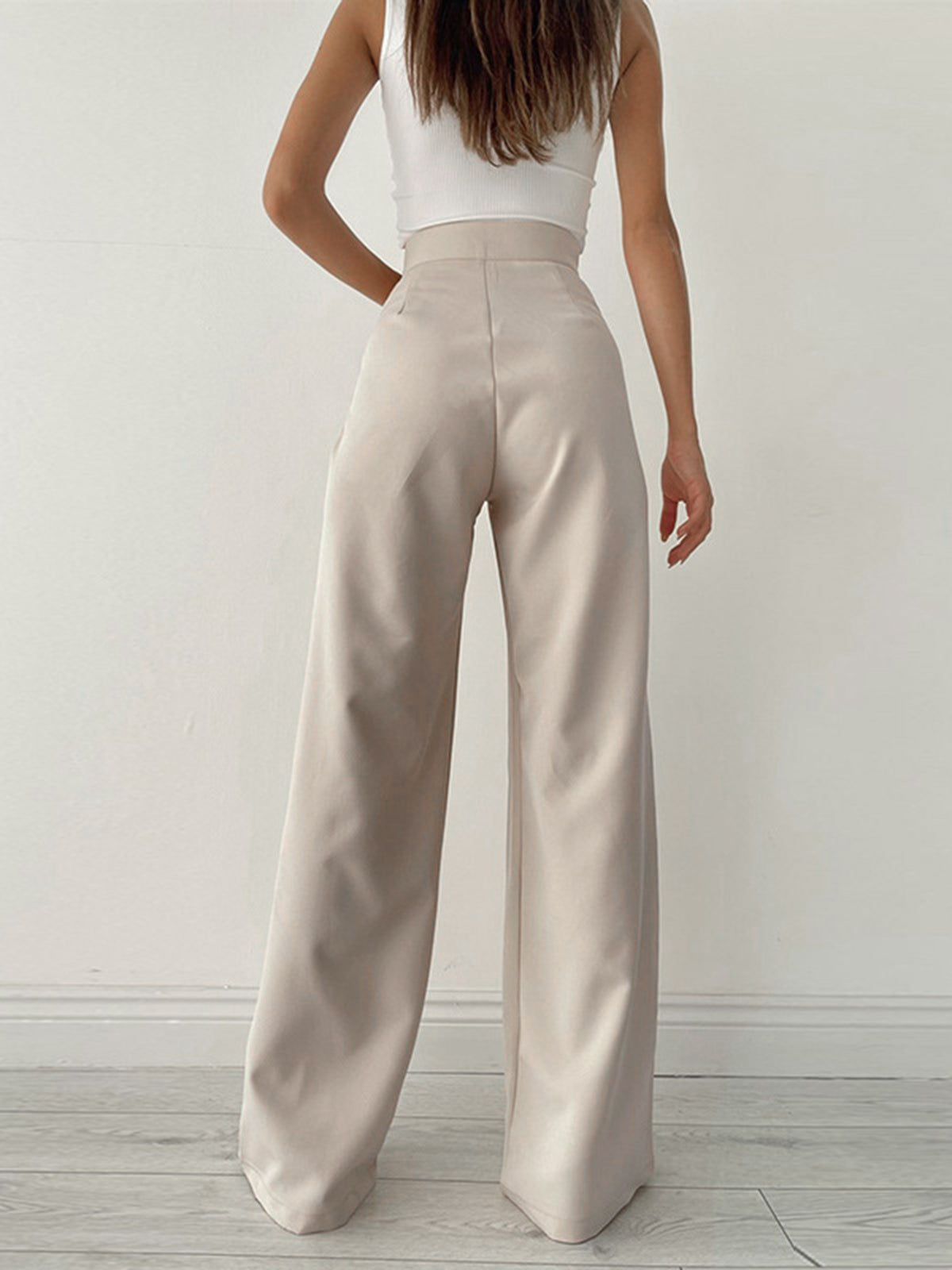 High Waist Wide Leg Trousers