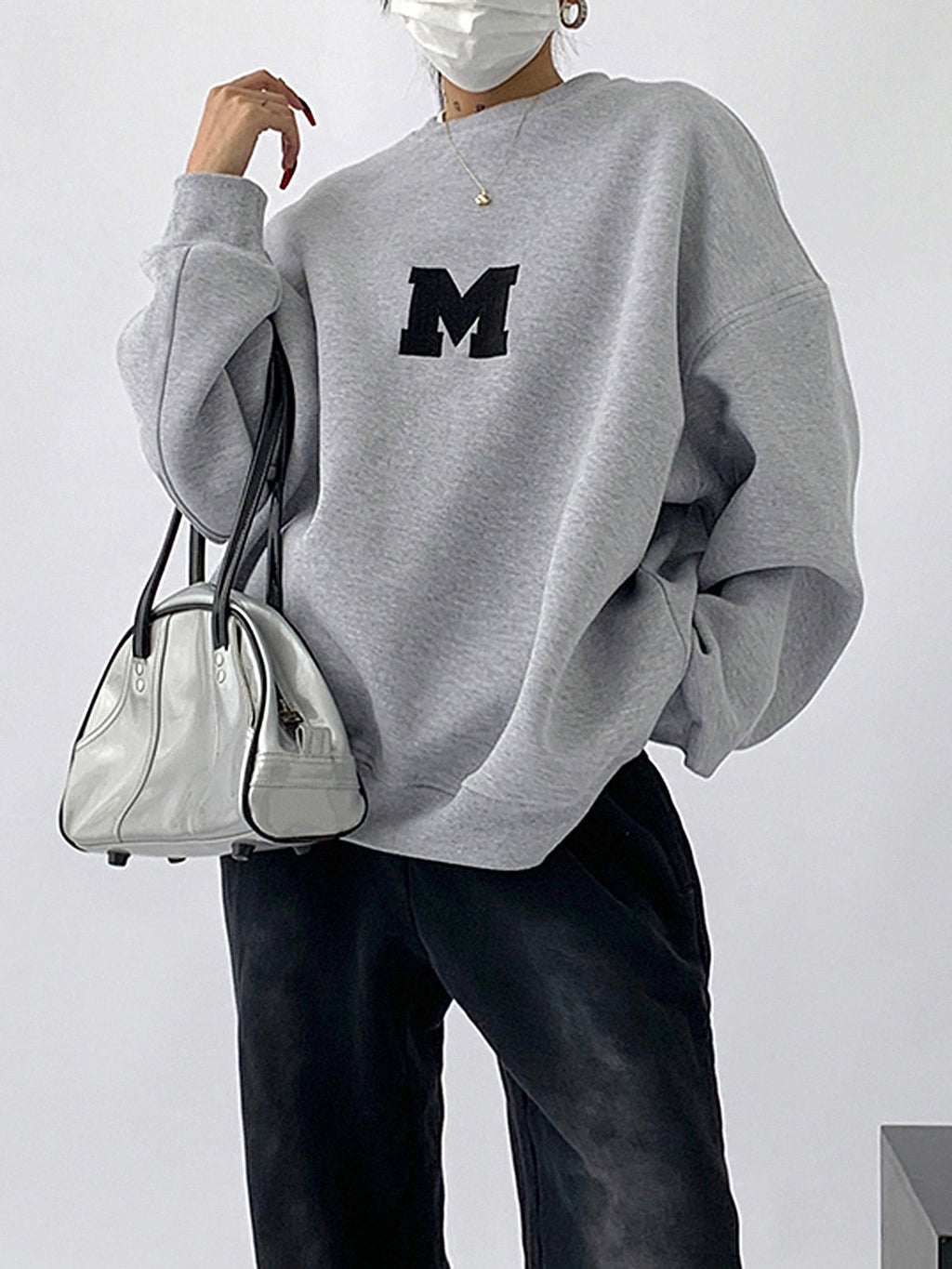 Oversized Graphic Crewneck Sweater