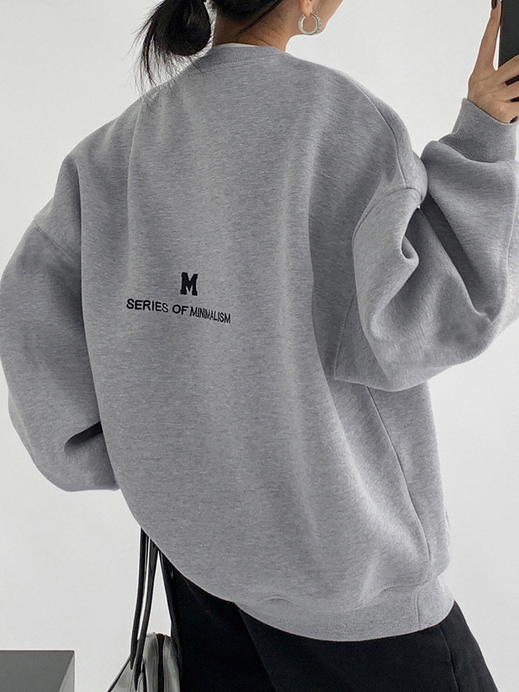 Oversized Graphic Crewneck Sweater