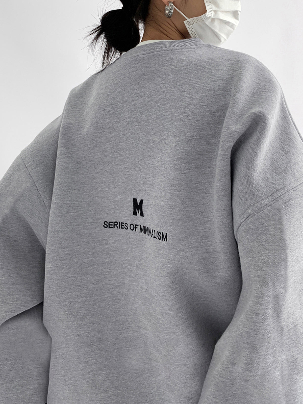 Oversized Graphic Crewneck Sweater