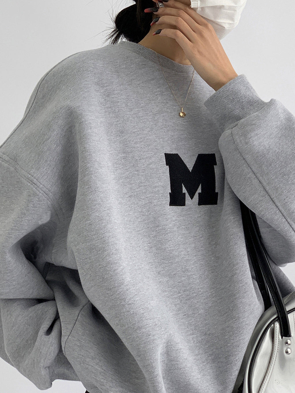 Oversized Graphic Crewneck Sweater