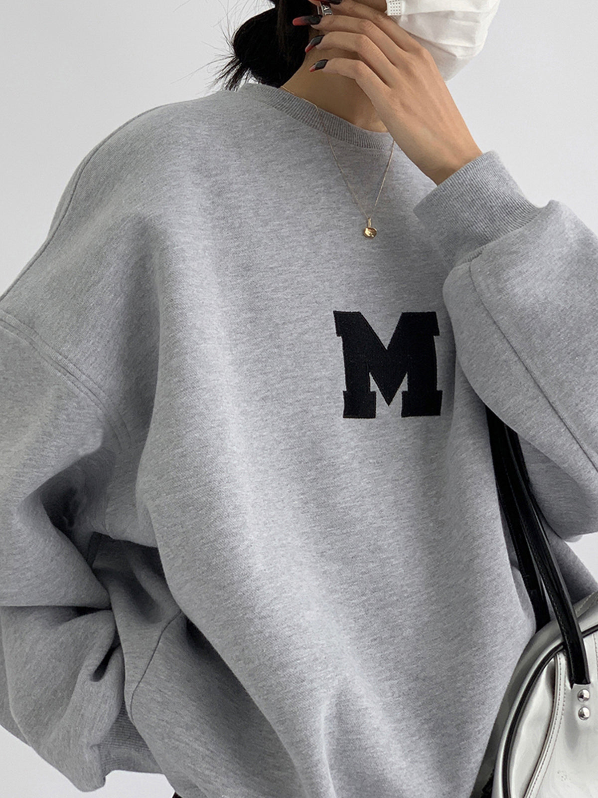 Oversized Graphic Crewneck Sweater