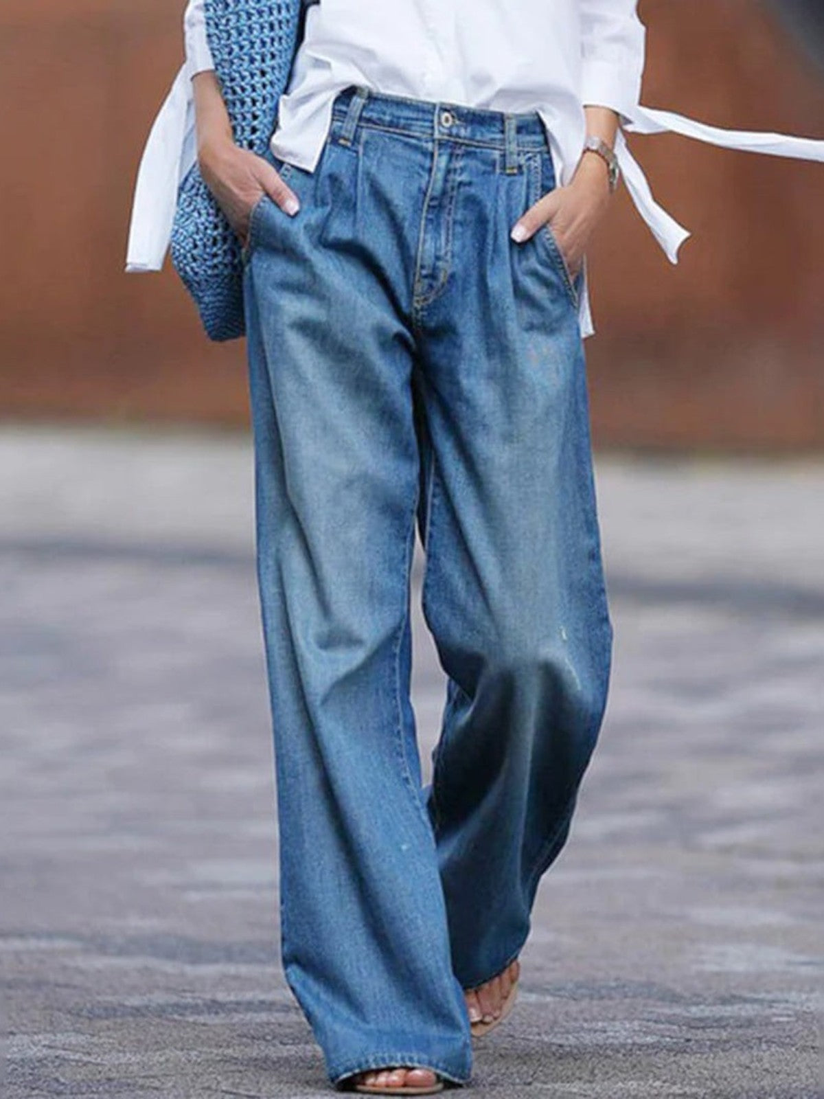 Wide Leg High Waist Jeans