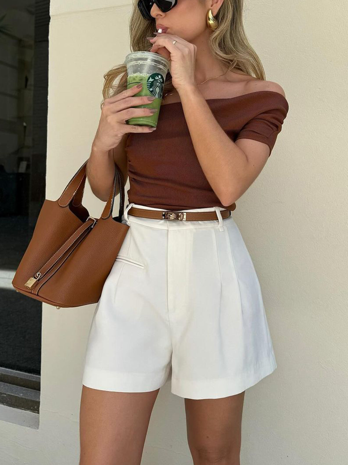 High-Waist Summer Shorts
