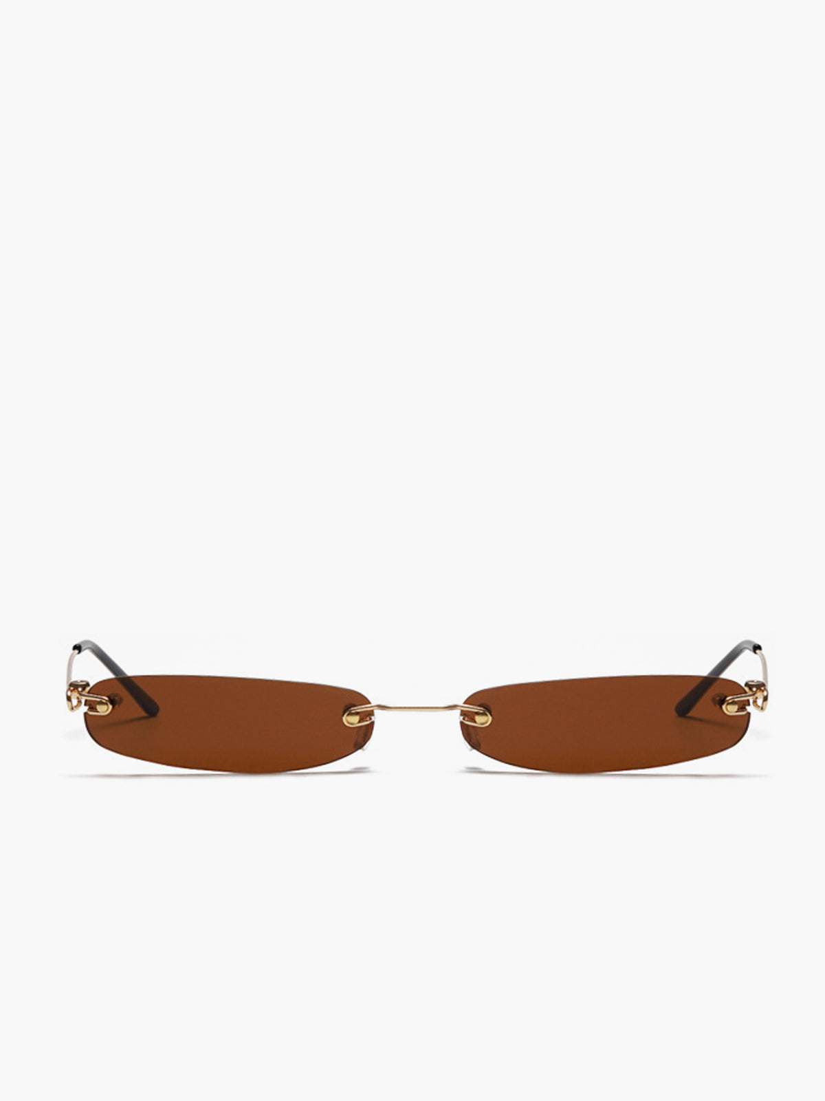 Rimless Rectangular Sunglasses