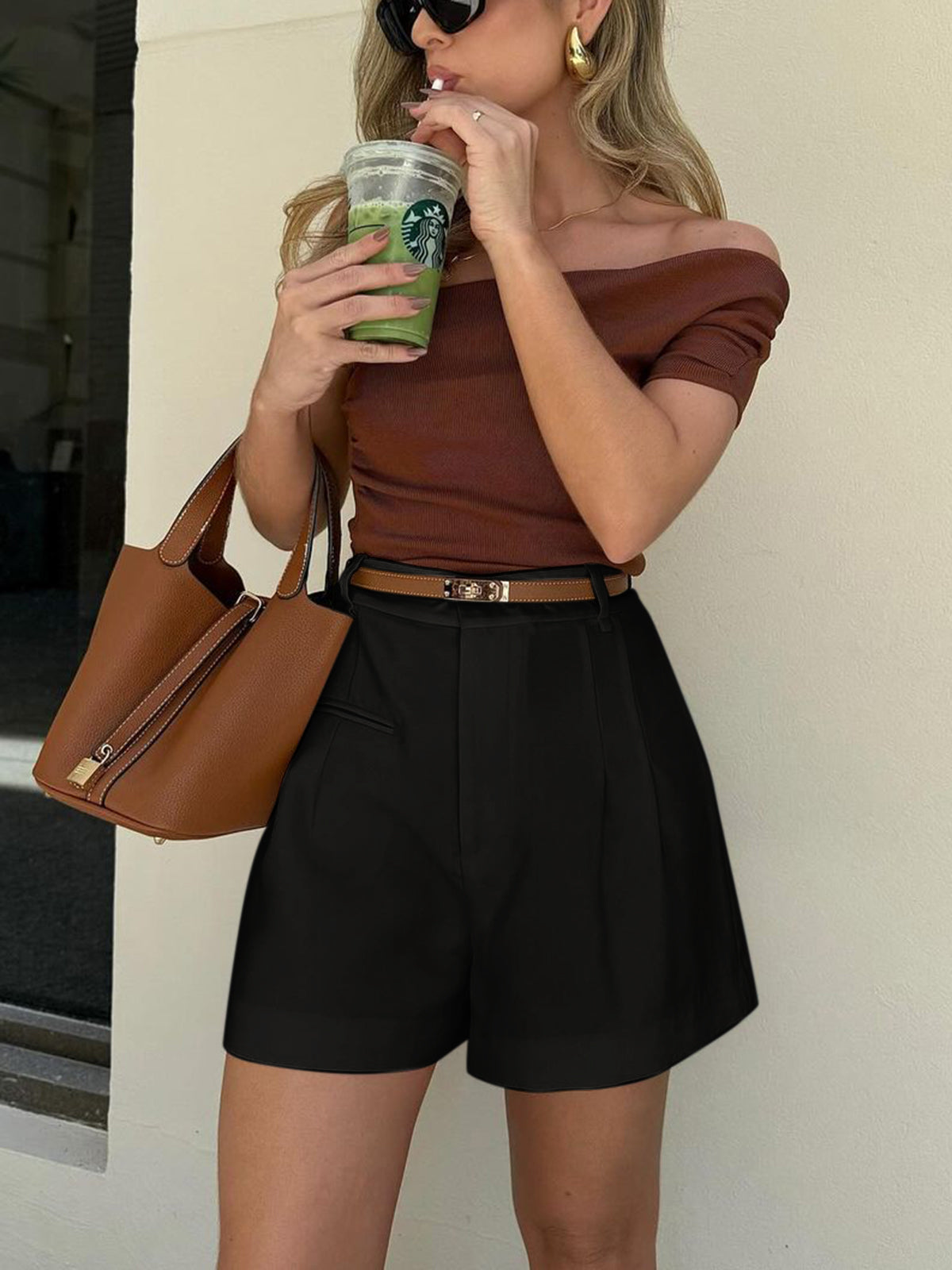 High-Waist Summer Shorts