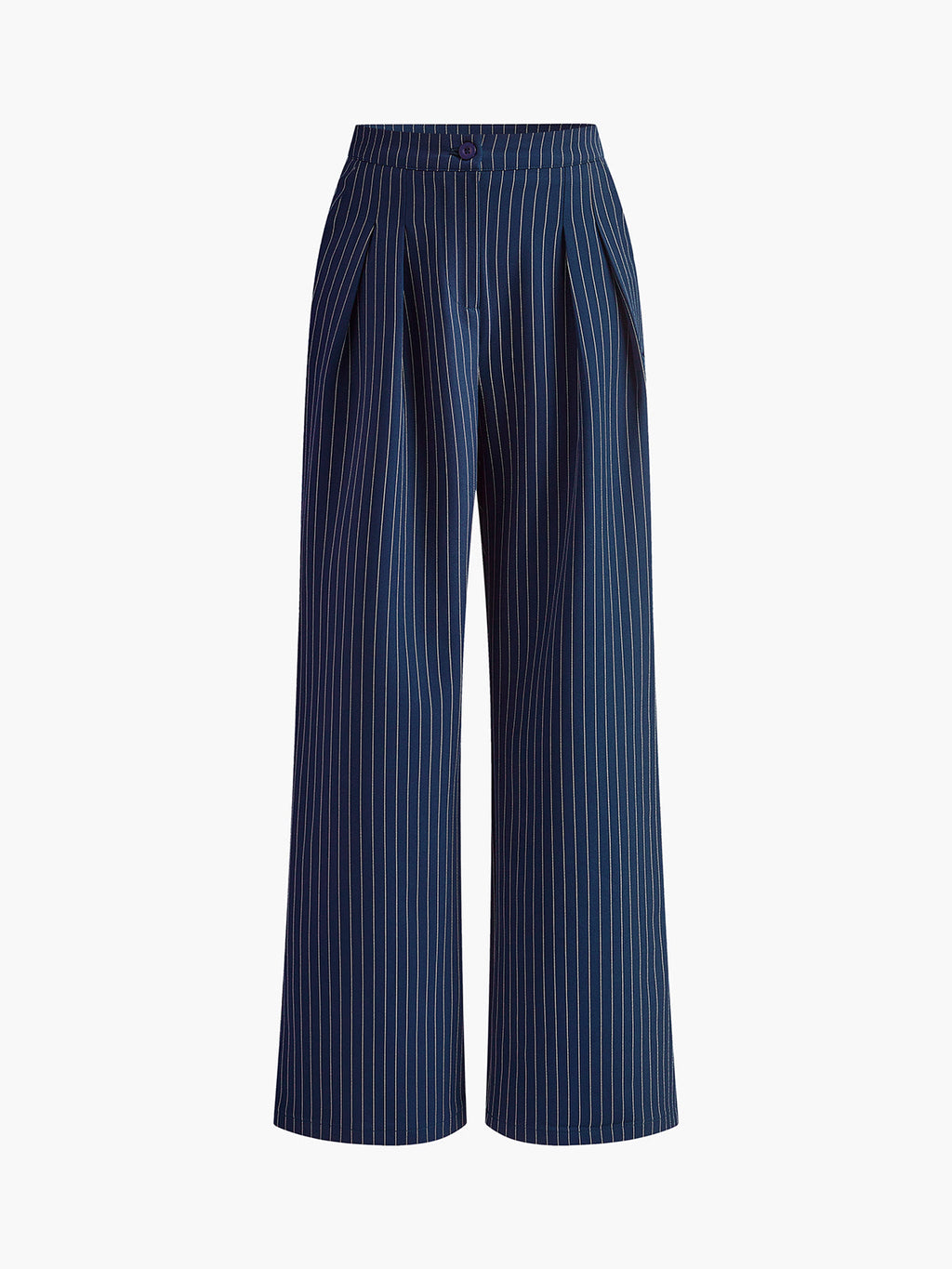 Pinstripe Wide Leg Trousers