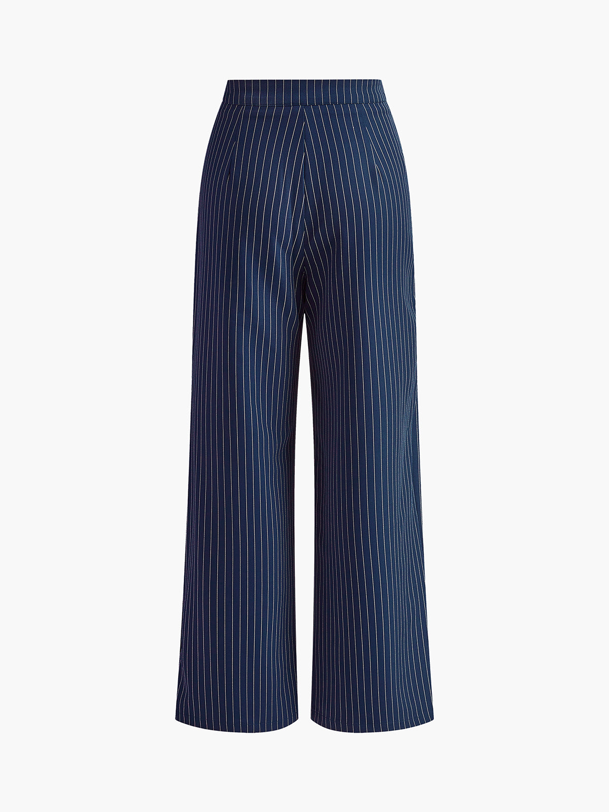 Pinstripe Wide Leg Trousers