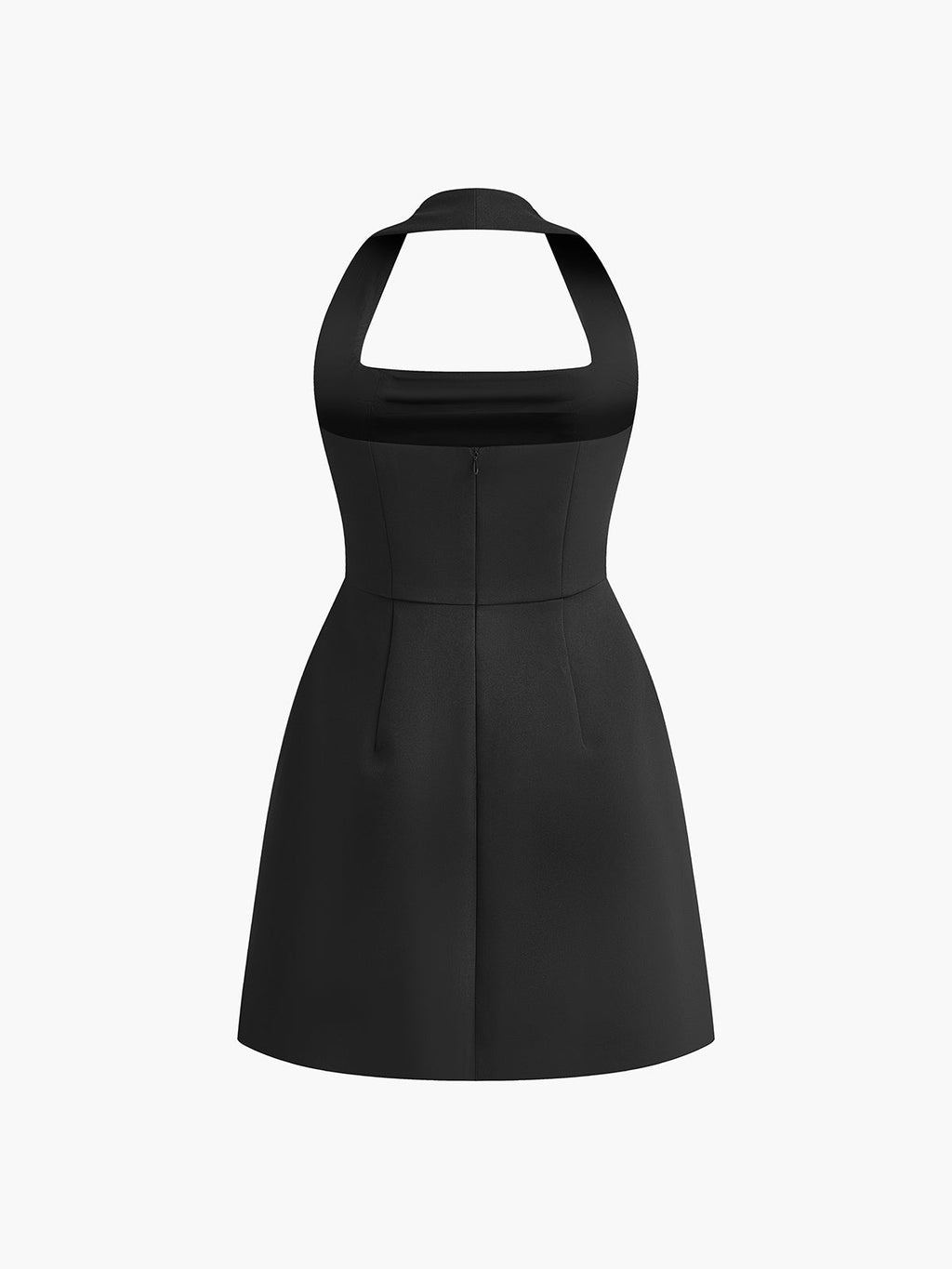 Sleeveless Halter A-Line Mini Dress