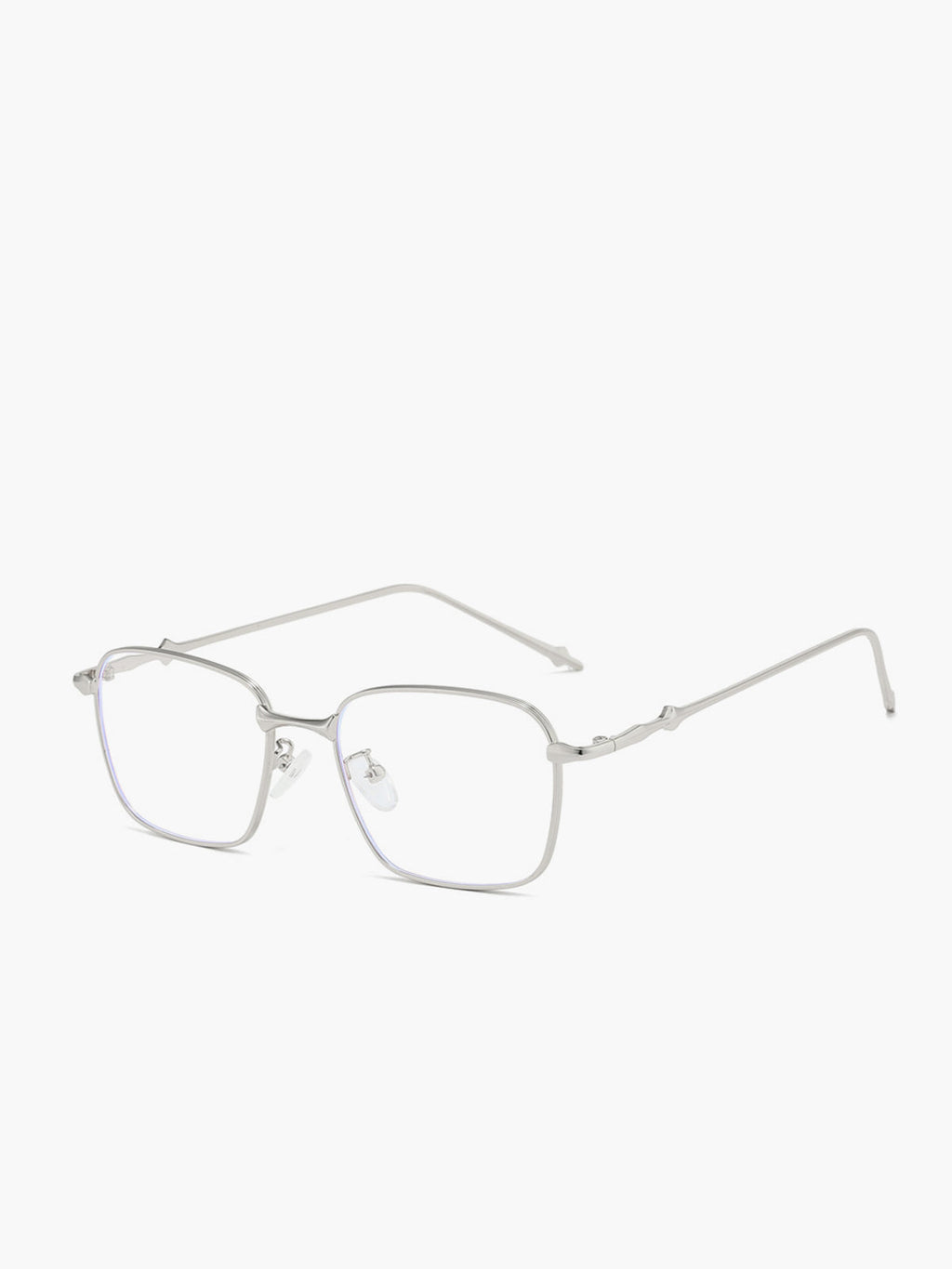 Silver Rectangular Eyeglasses