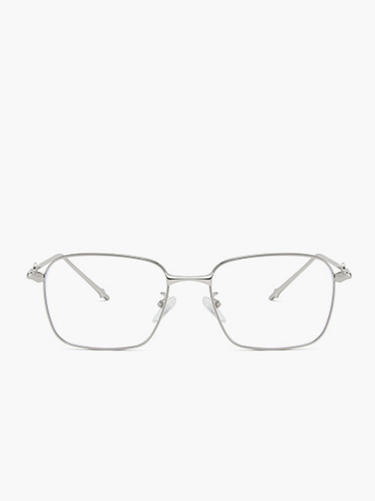 Silver Rectangular Eyeglasses