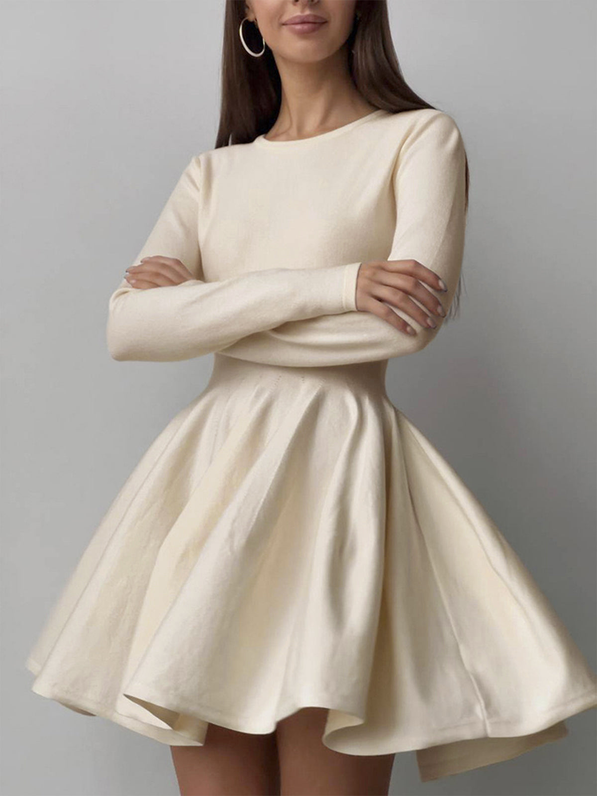 Knit Skater Mini Dress