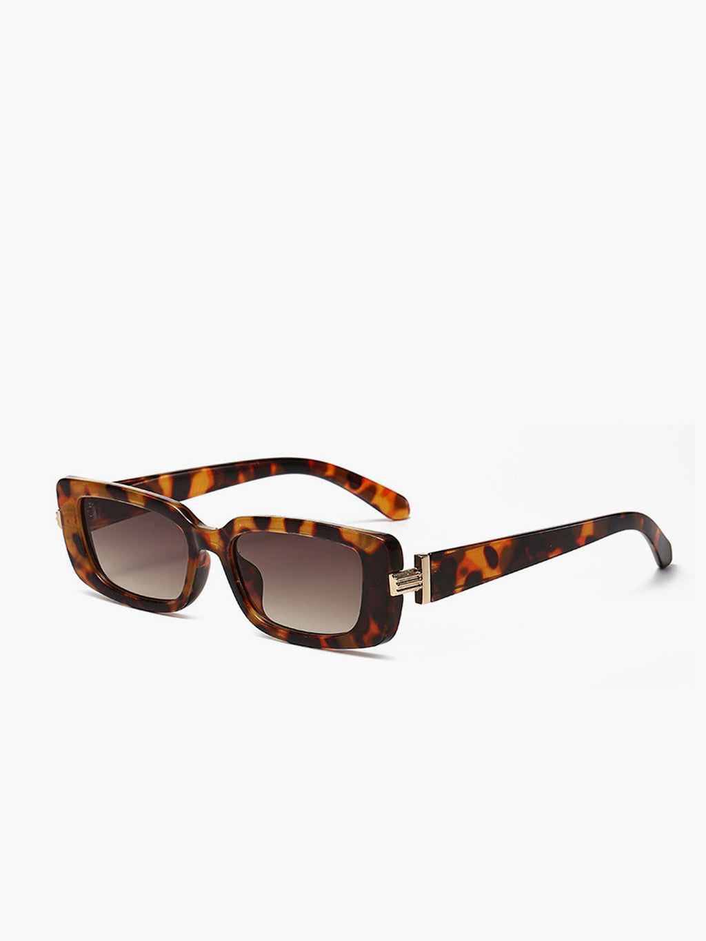 Chunky Leopard Print Square Sunglasses
