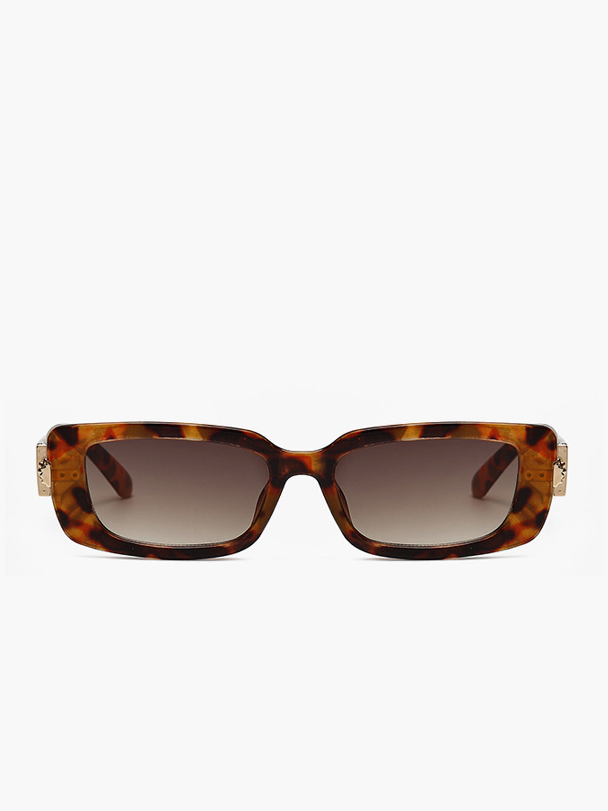 Chunky Leopard Print Square Sunglasses