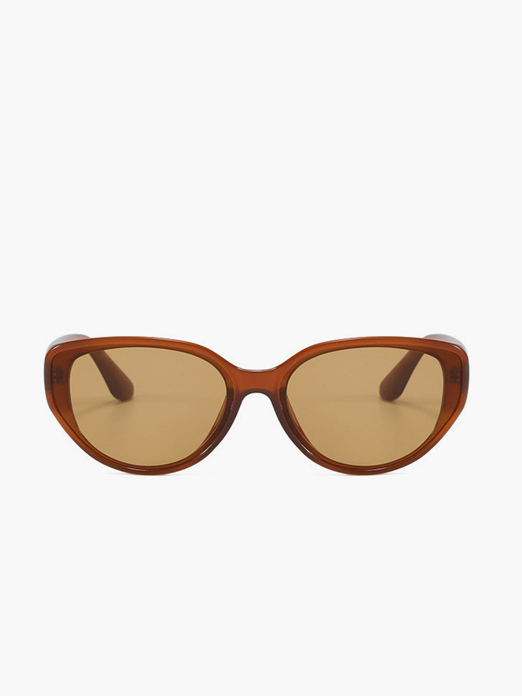 Brown Retro Cat Eye Sunglasses