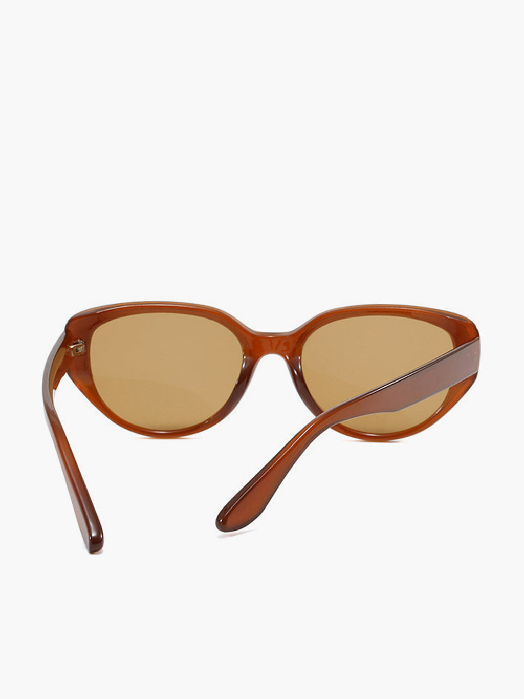 Brown Retro Cat Eye Sunglasses